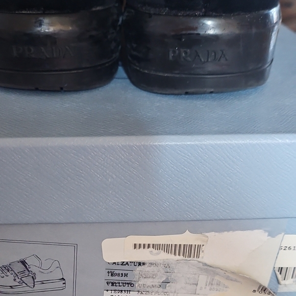 Prada Women's Black and Red Sneakers - Picture 12 of 16